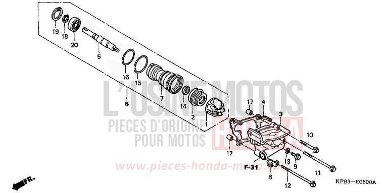 WATER PUMP for JAZZ ACCURATE SILVER METALLIC (NH146) from 2001