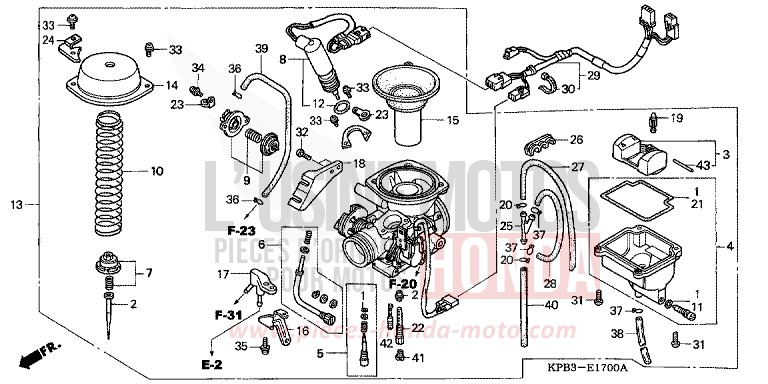 CARBURETOR for JAZZ ACCURATE SILVER METALLIC (NH146) from 2001