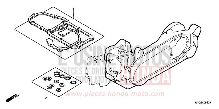 GASKET KIT B for JAZZ ACCURATE SILVER METALLIC (NH146) from 2001