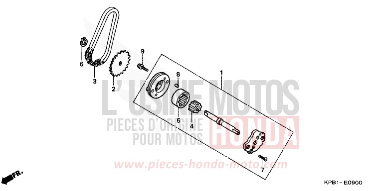 OIL PUMP for JAZZ LAPIS BLUE METALLIIC (PB257) from 2001
