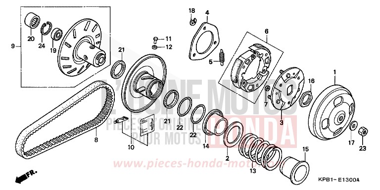 DRIVEN FACE for JAZZ LAPIS BLUE METALLIIC (PB257) from 2001