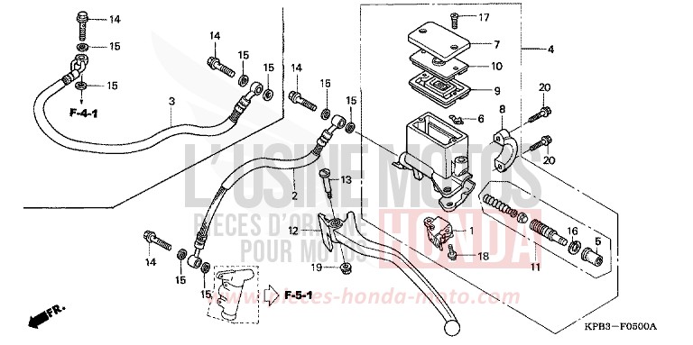 RR. BRAKE MASTER CYLINDER for JAZZ LAPIS BLUE METALLIIC (PB257) from 2001
