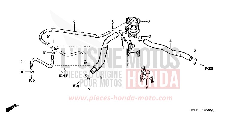 AIR INJECTION VALVE for JAZZ LAPIS BLUE METALLIIC (PB257) from 2001