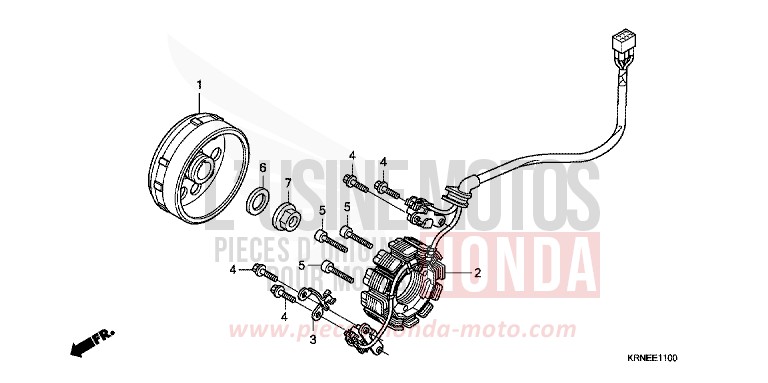 GENERATOR for CRF250R EXTREME RED (R292) from 2013