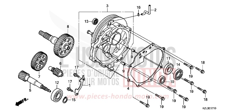 TRANSMISSION for NSC110MPD BOSS GRAY METALLIC (NHA21) from 2012
