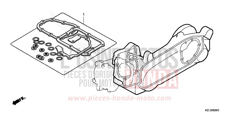 GASKET KIT B for NSC110MPD BOSS GRAY METALLIC (NHA21) from 2012