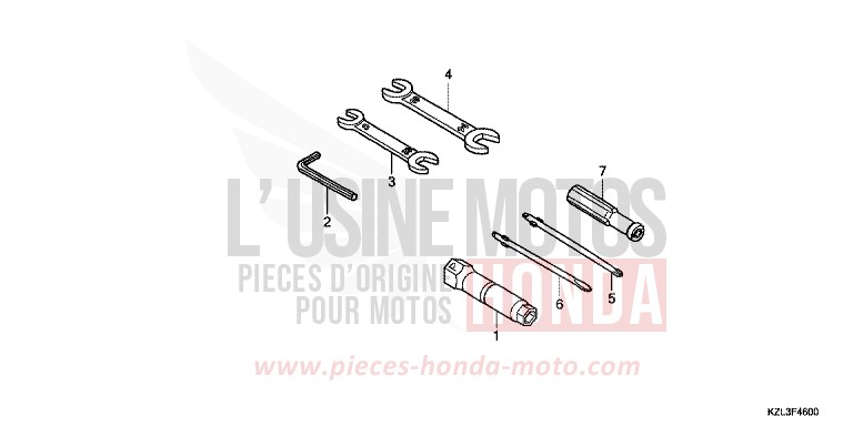 TOOL for NSC110MPD BOSS GRAY METALLIC (NHA21) from 2012