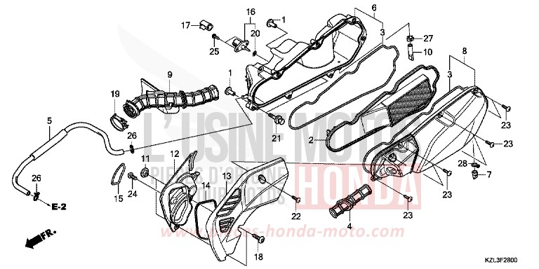 AIR CLEANER for NSC110MPD PEARL WHITE (NHA20) from 2012