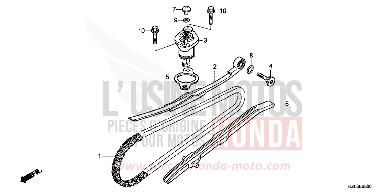 CAM CHAIN/TENSIONER for NSC110MPD PRECIOUS BLUE METALLIC (PB367) from 2012