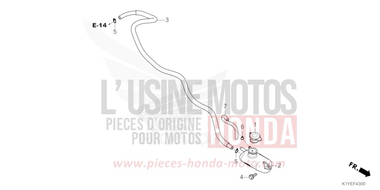 RESERVE TANK for PCX MAT GALAXY BLACK METALLIC (NHA76) from 2025