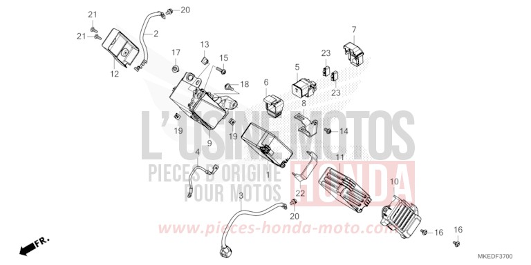 BATTERIA per CRF450R EXTREME RED (R292) del 2022