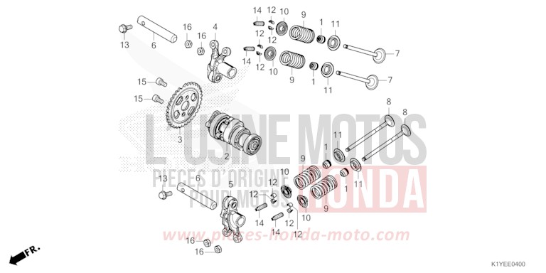 CAMSHAFT/VALVE for PCX PEARL DARK ASH BLUE 2 (PB426) from 2025