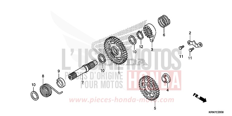 KICK STARTER SPINDLE for CRF250R EXTREME RED (R292) from 2014