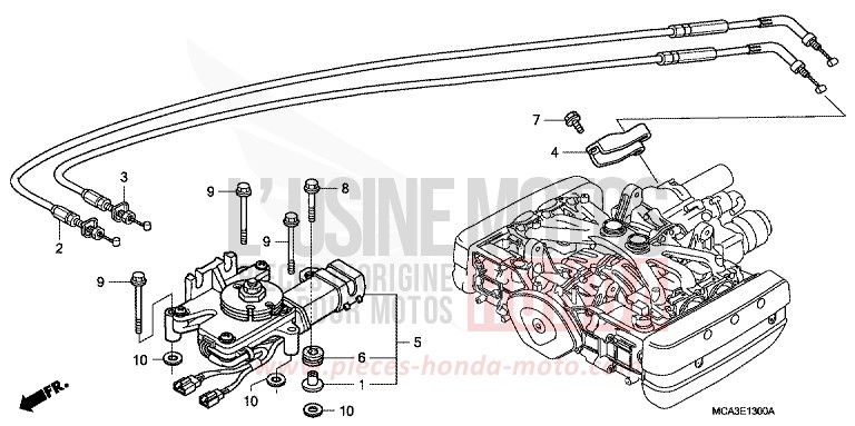 ACTUATOR ASSY., REVERSE SHIFT for Goldwing BLACK-Z (NH1ZB) from 2006