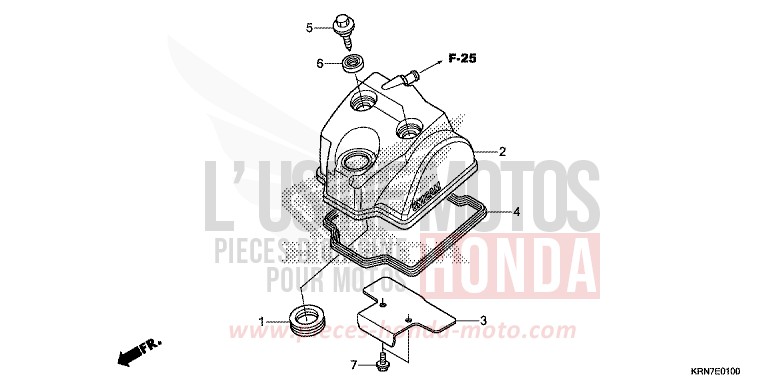 CYLINDER HEAD COVER for CRF250R EXTREME RED (R292) from 2015