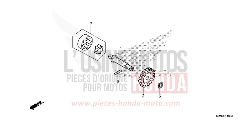 OIL PUMP for CRF250R EXTREME RED (R292) from 2015