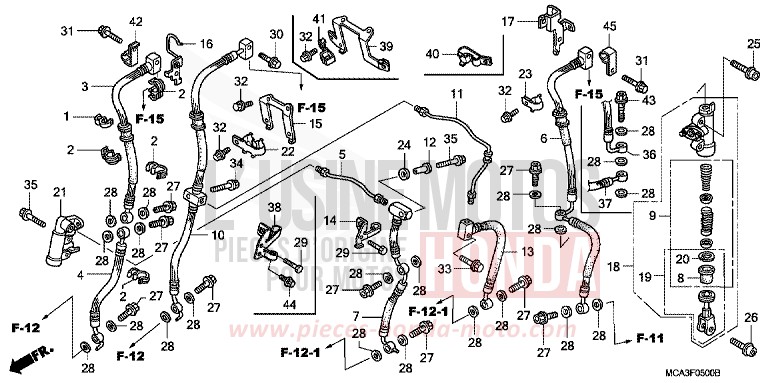 DELAY VALVE for Goldwing CABERNET RED METALLIC (R303B) from 2007