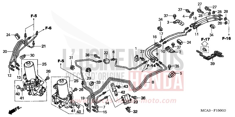 PROPORTIONAL CONTROL VALVE for Goldwing BILLET SILVER METALLIC (NHA27) from 2008