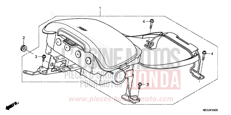 AIRBAG MODULE for Goldwing CALIENTE RED METALLIC (R325) from 2008