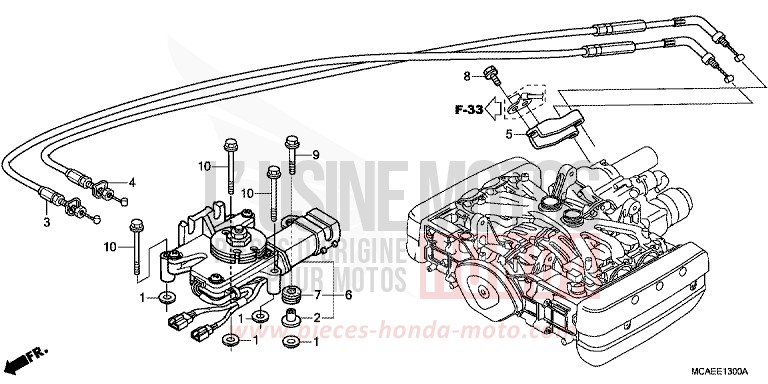 ACTUATOR ASSY., REVERSE SHIFT for Goldwing MONTEREY BLUE METALLIC (B205) from 2009