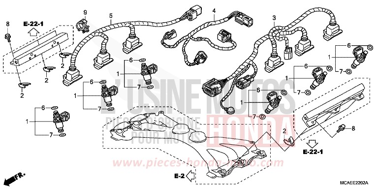 INJECTOR for Goldwing MONTEREY BLUE METALLIC (B205) from 2009