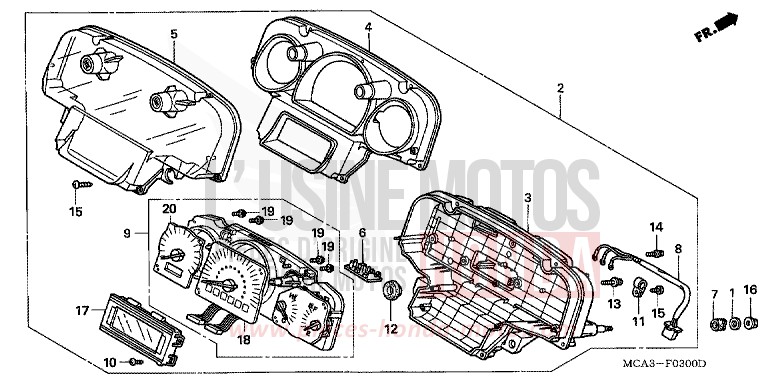 MESSGERAET (GL1800A1/A2/A3/A4/A5) for Goldwing STREAM SILVER METALLIC (NH469) from 2002