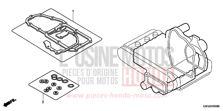 DICHTUNG SATZ B for Goldwing BILLET SILVER METALLIC (NHA27) from 2005