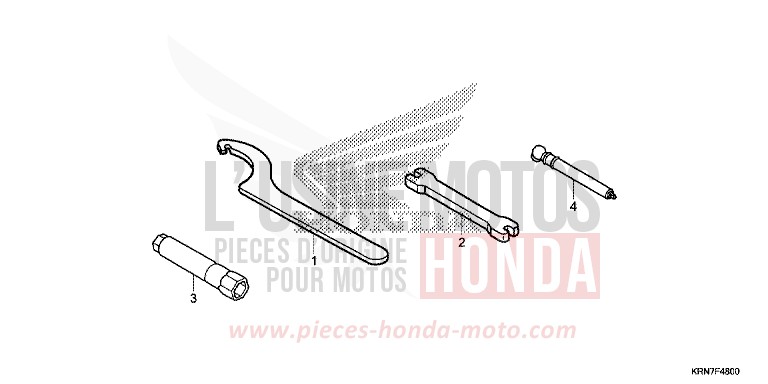 TOOL for CRF250R EXTREME RED (R292) from 2017