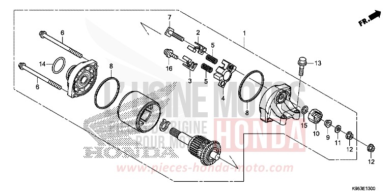 STARTING MOTOR for CRF250R EXTREME RED (R292) from 2018
