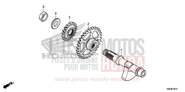BILANCIERE per CRF250R EXTREME RED (R292) del 2019