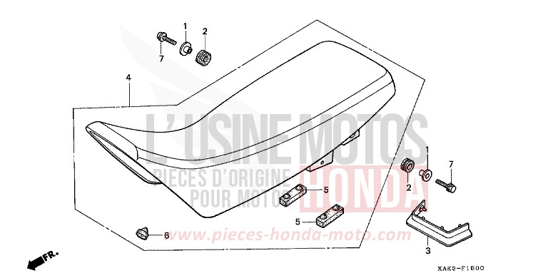 SEAT for CRM125R SHASTA WHITE (NH138) from 1992