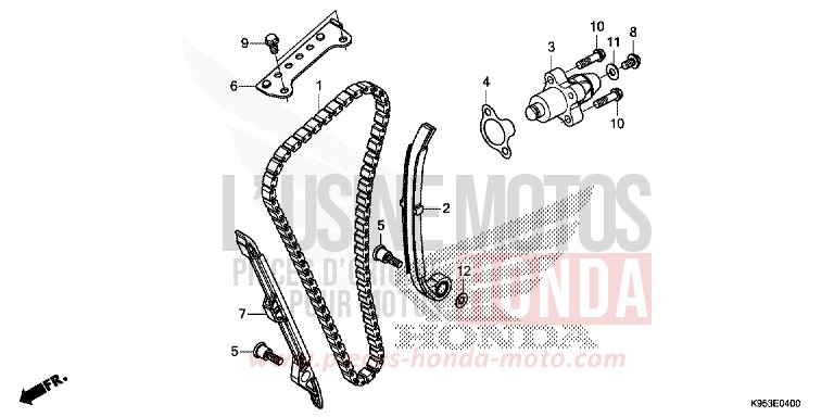 CAM CHAIN/TENSIONER for CRF250R EXTREME RED (R292) from 2020