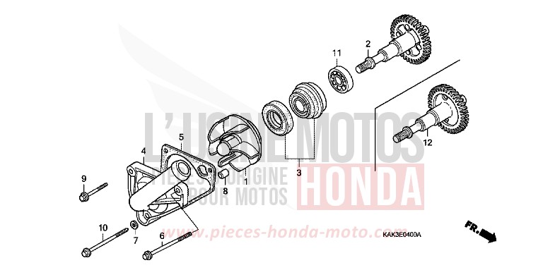 WATER PUMP for CRM125R BLACK (NH1) from 1997
