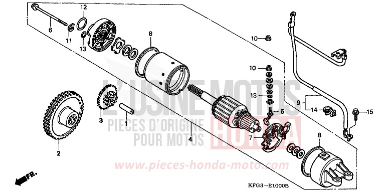 STARTING MOTOR for Foresight CANDY EXTREME BLUE (P25) from 1998