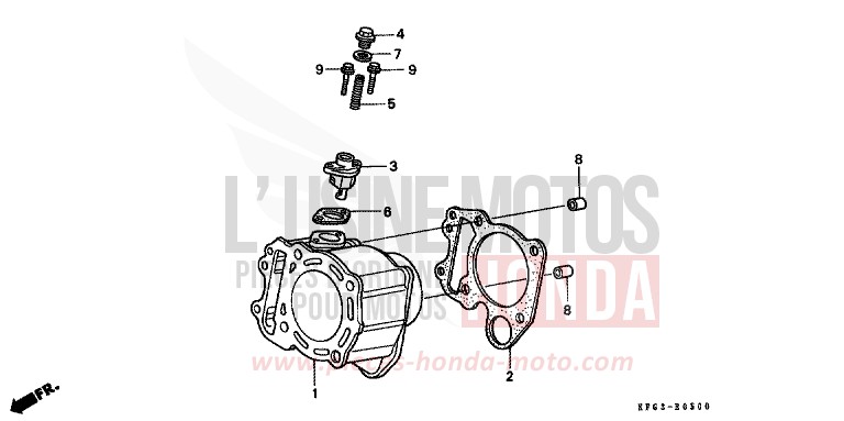CYLINDER for Foresight CANDY GLORY RED-U (R101) from 1998
