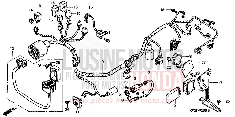 WIRE HARNESS for Foresight CANDY GLORY RED-U (R101) from 1998