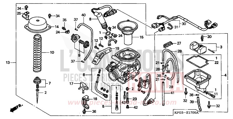 CARBURETOR for Foresight PURE BLACK (NH237) from 1998
