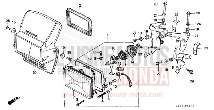 CYLINDER/CYLINDER HEAD for MTX125R FLASH RED (R119) from 1987