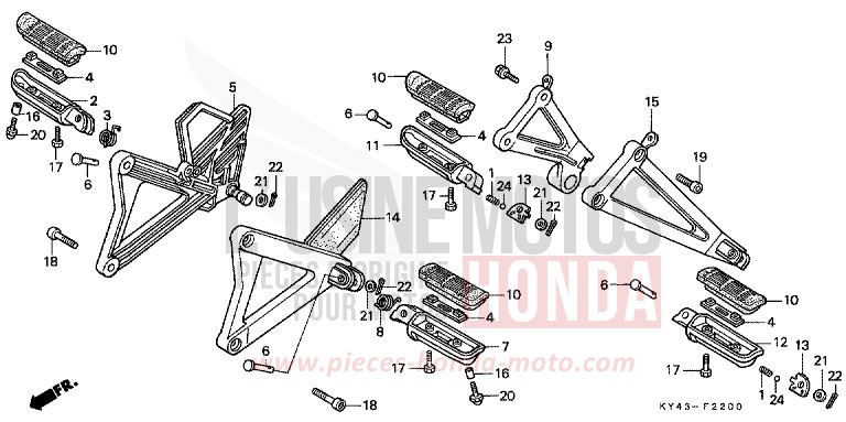 STEP for NSR125R NASHI (NASHI) from 1989