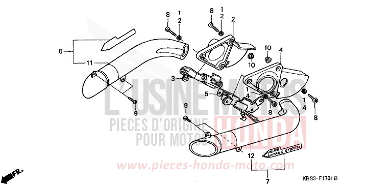 AIR DUCT (2) for NSR125R SPARKLING RED (R127) from 1997