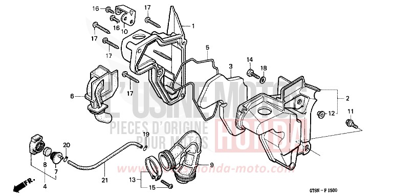 AIR CLEANER for Wallaroo BRUGGE MAROON (R189) from 1992