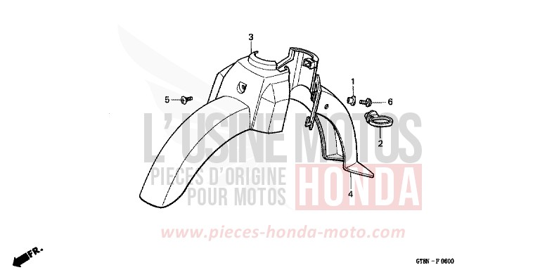 FRONT FENDER for Wallaroo BRUGGE PURPLE (RP122) from 1992
