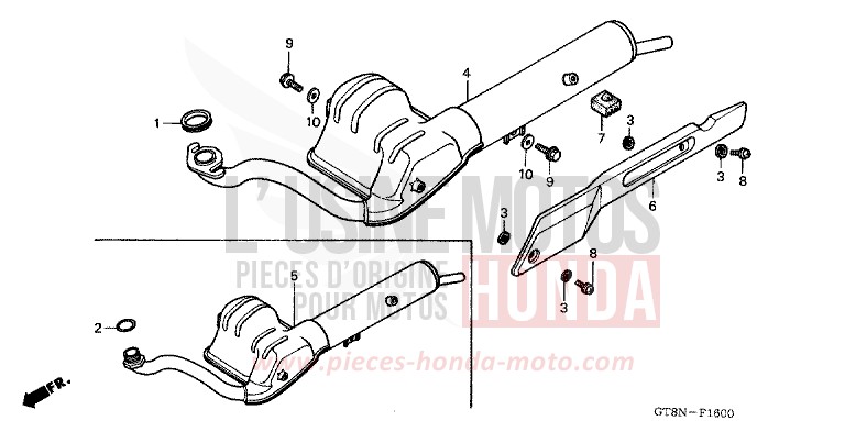 EXHAUST MUFFLER for Wallaroo CRICKET GREEN (G150) from 1992