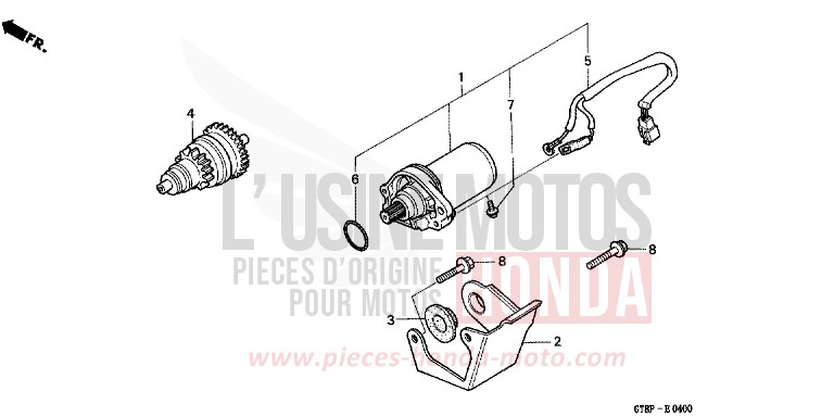 STARTING MOTOR for Wallaroo MARTINET BLUE METALLIC (PB223) from 1993