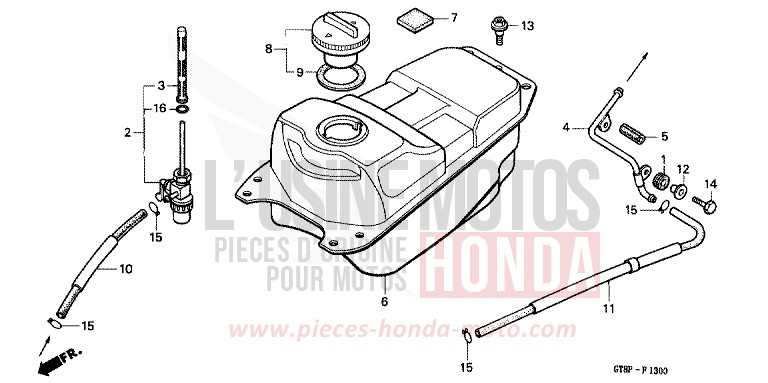 FUEL TANK for Wallaroo ROSS WHITE (NH196) from 1993