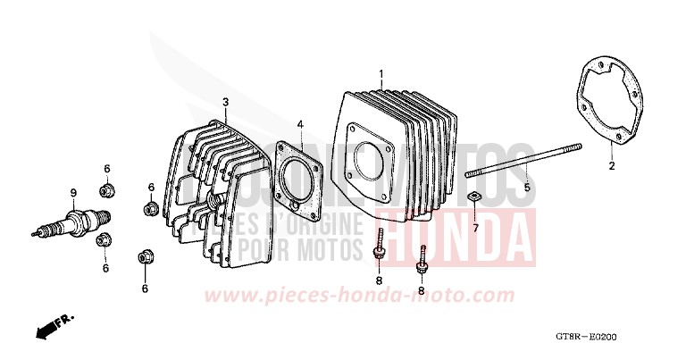CYLINDER/CYLINDER HEAD for Wallaroo GRACIOUS GOLD (YR164) from 1994
