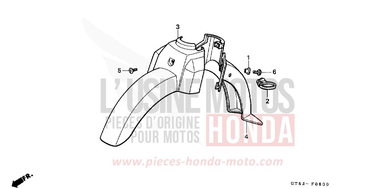 FRONT FENDER for Wallaroo FUCHSIA PURPLE (RP128) from 1990