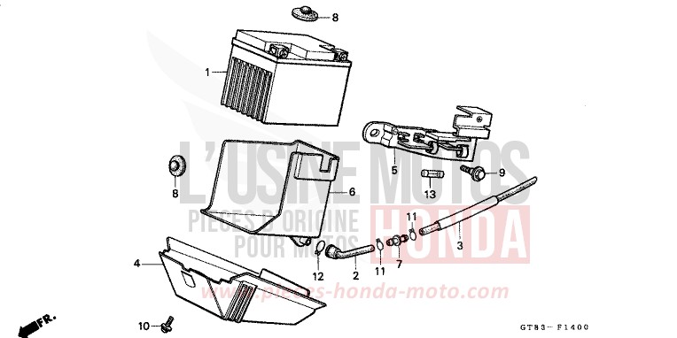 BATTERY for Wallaroo SPACE BLUE (PB136) from 1990