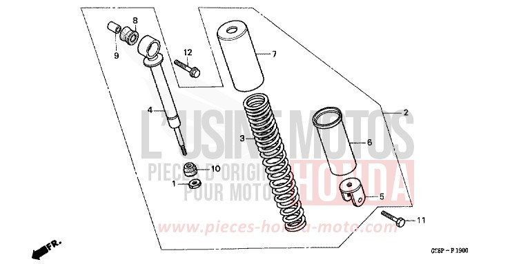REAR CUSHION for Wallaroo FLASH RED (R119) from 1993