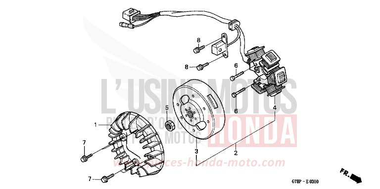 GENERATOR for Wallaroo ROSS WHITE (NH196) from 1993